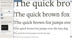 Desktop Screenshot of modularscale.com