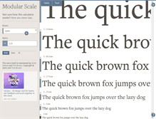 Tablet Screenshot of modularscale.com